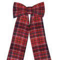 Big Wool Plaid Bow E336