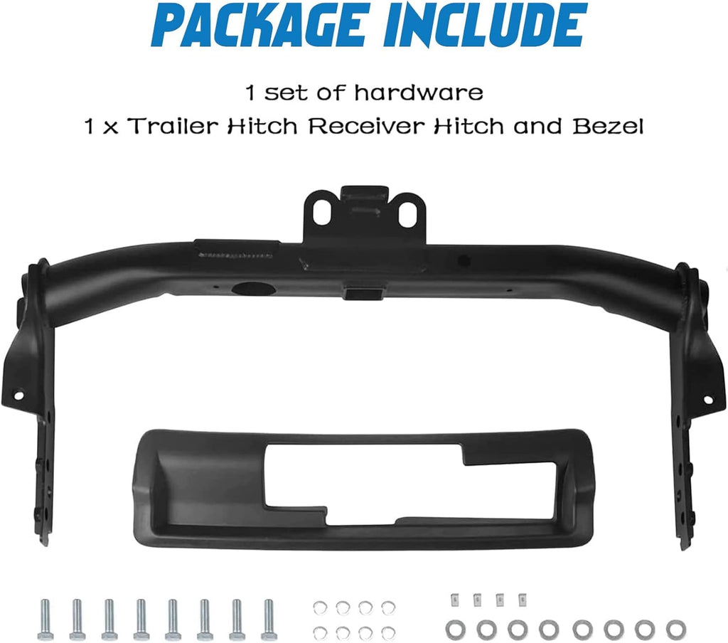 Trailer Hitch Receiver and Bezel Class IV Replacement (Black) W662392