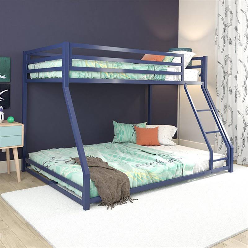 Twin Over Full Metal Bunk Bed in Blue R2517