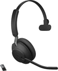 Black Wireless Bluetooth Headset with Passive Noise Cancelling D7827