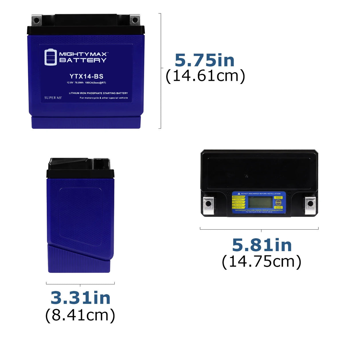 YTX14-BS Lithium Replacement Battery I76626