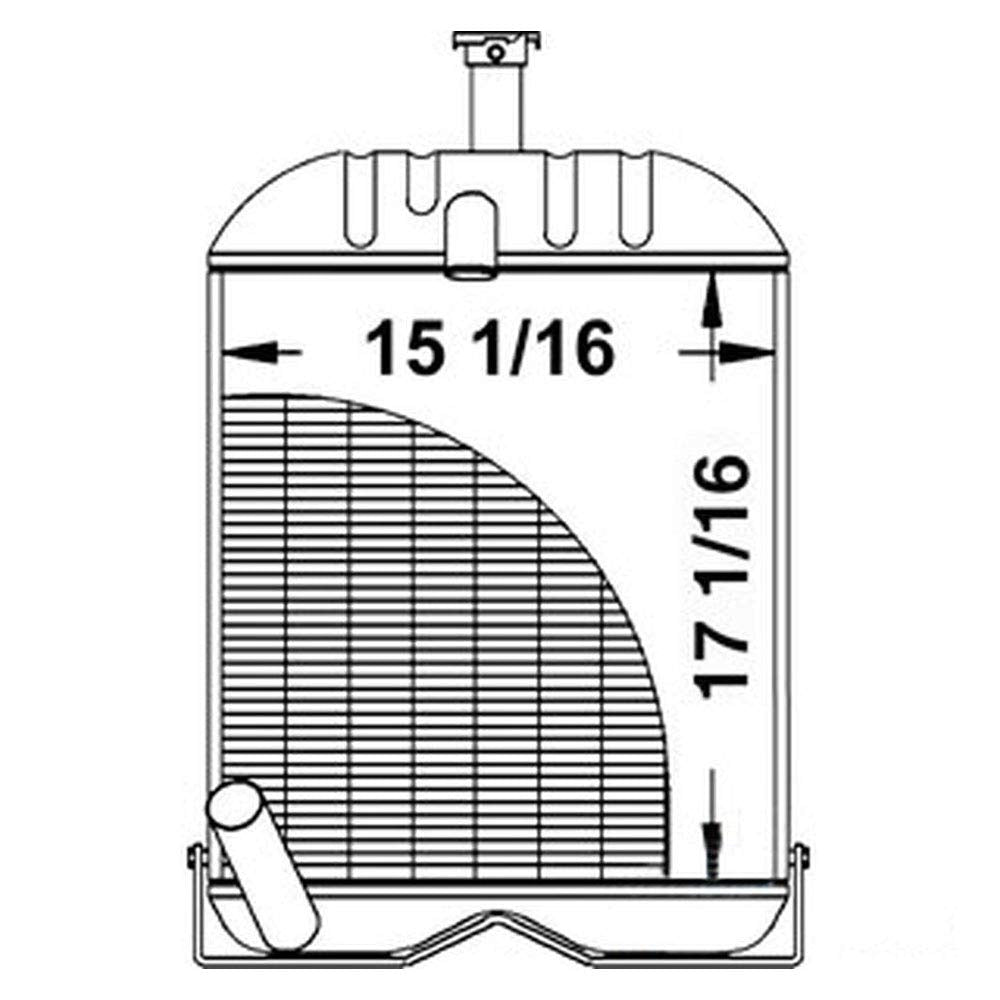 Ford Tractor Radiator F8957