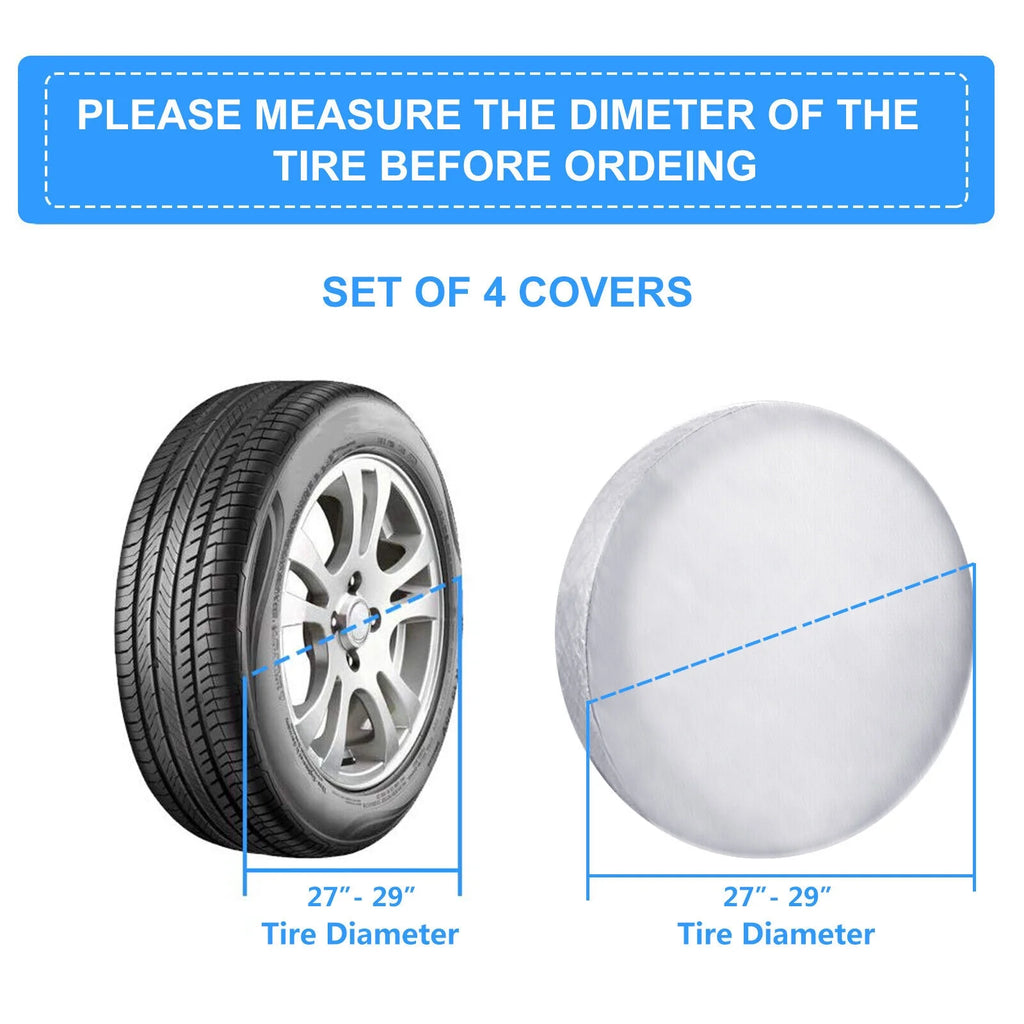 27"-29" Waterproof Tire Covers Q4480