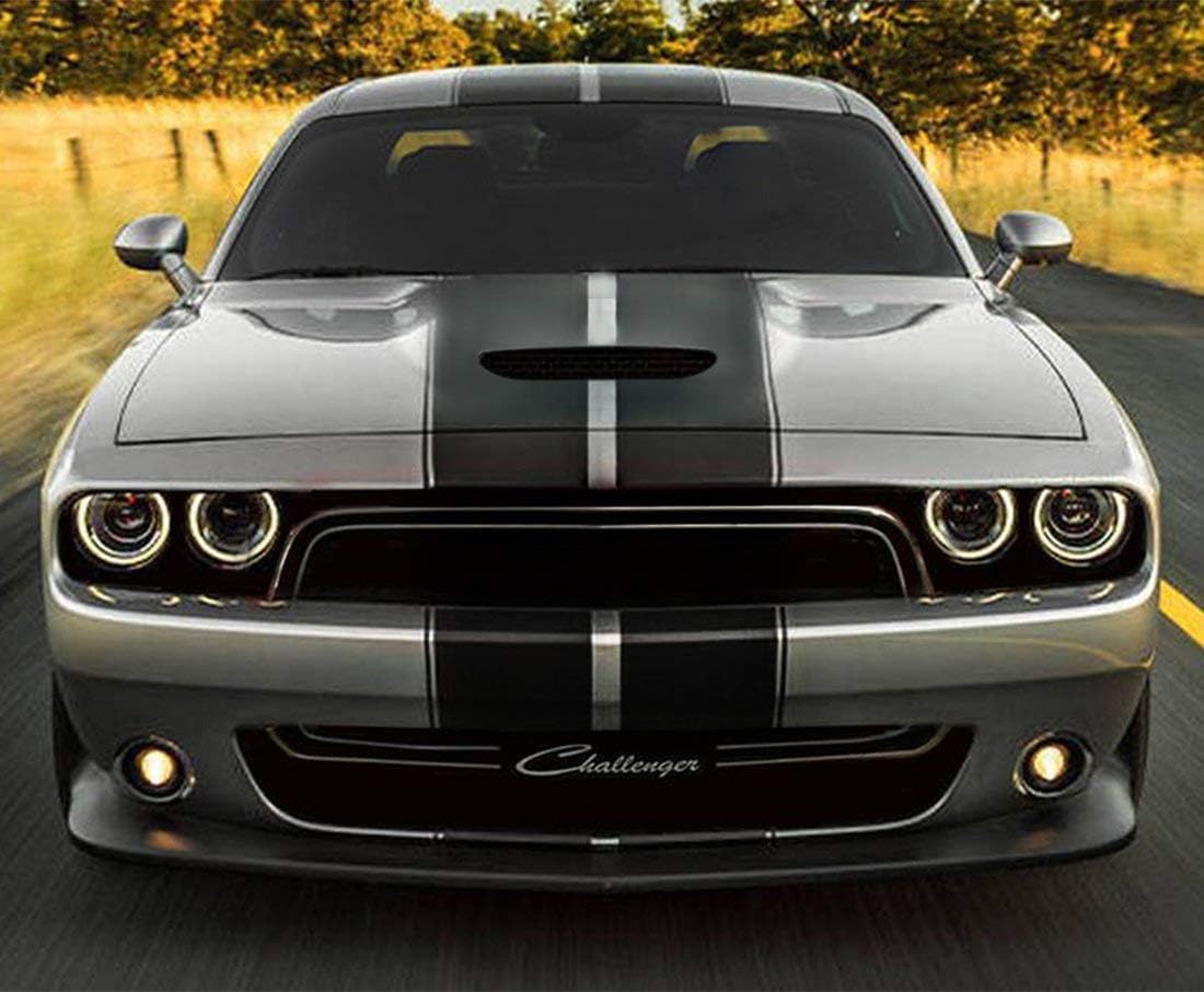 Decal Sticker Stripe Kit Compatible with Dodge Challenger, Pack of 2 P75770