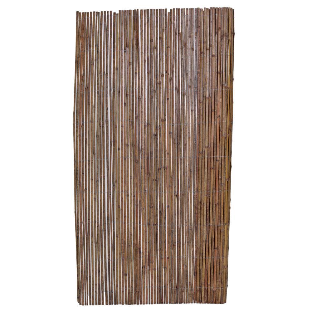 Bamboo Carbonized Split Slat Fencing H1884