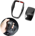Carbon Fiber Auto Gear Shift Knob Cover Sticker Trim G21068