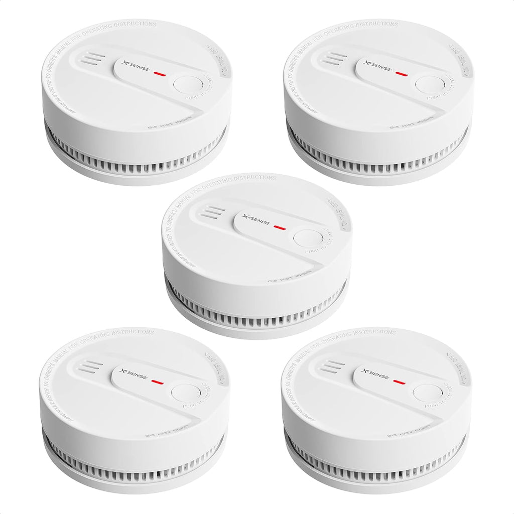Smoke Detector Alarm, 10-Year Lithium Battery, LED Indicator, Pack of 2 P33582