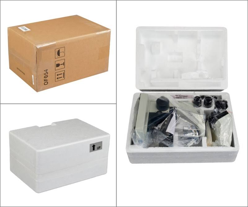 40X-2000X LED Binocular Compound Microscope with Double Layer Mechanical Stage I81801