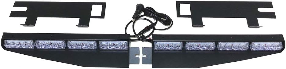 2-16 LED 32 Watt Red/Blue Emergency Beacon Light Bar Pack of 2 K82522