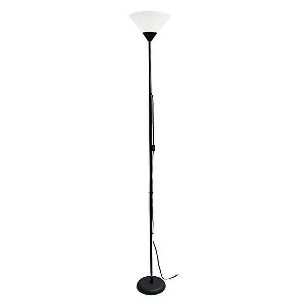 Black Torchiere Floor Lamp V421