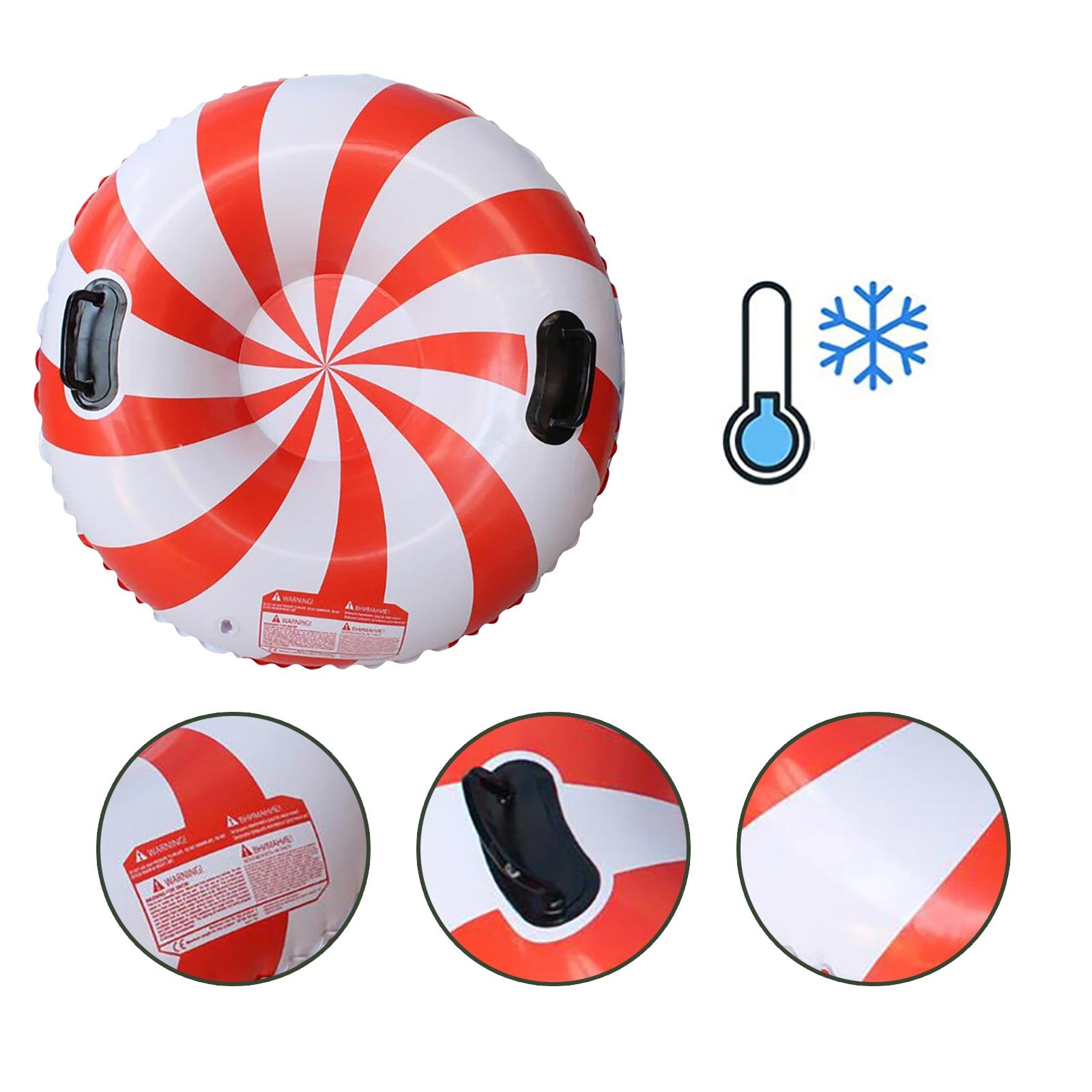 Ski Ring PVC Sled Tire Tube With Handle Y875