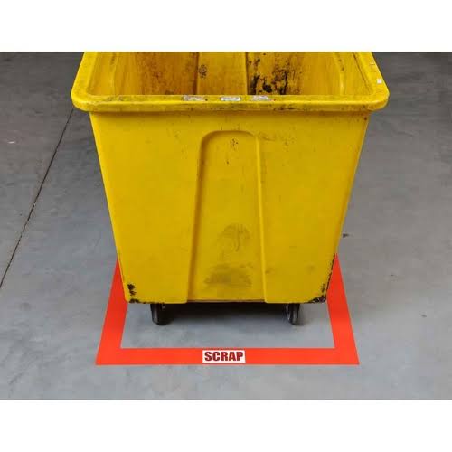 Floor Marking Tape, 3In w, 100 ft. L C298845