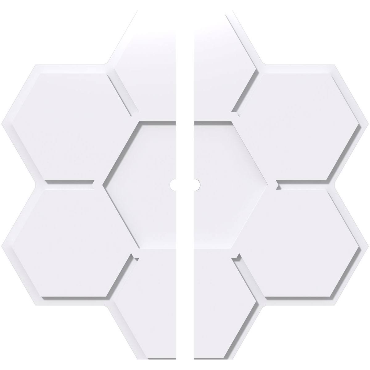 36 inchod x 1 inchid x 12 1/2 inchc x 1 inchp Daisy PVC Ceiling Medallion, Two Piece M805