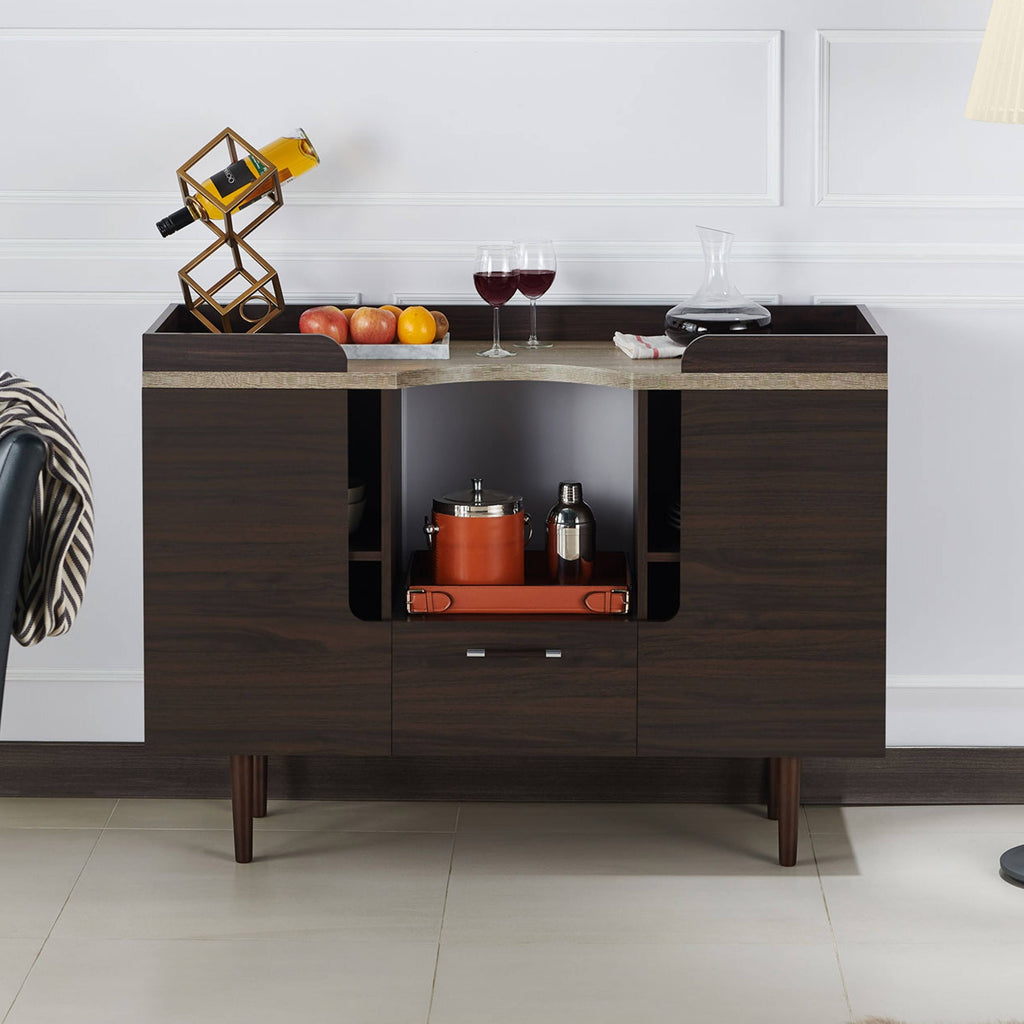 Mid-Century Modern Wenge Buffet Server, Brown J903
