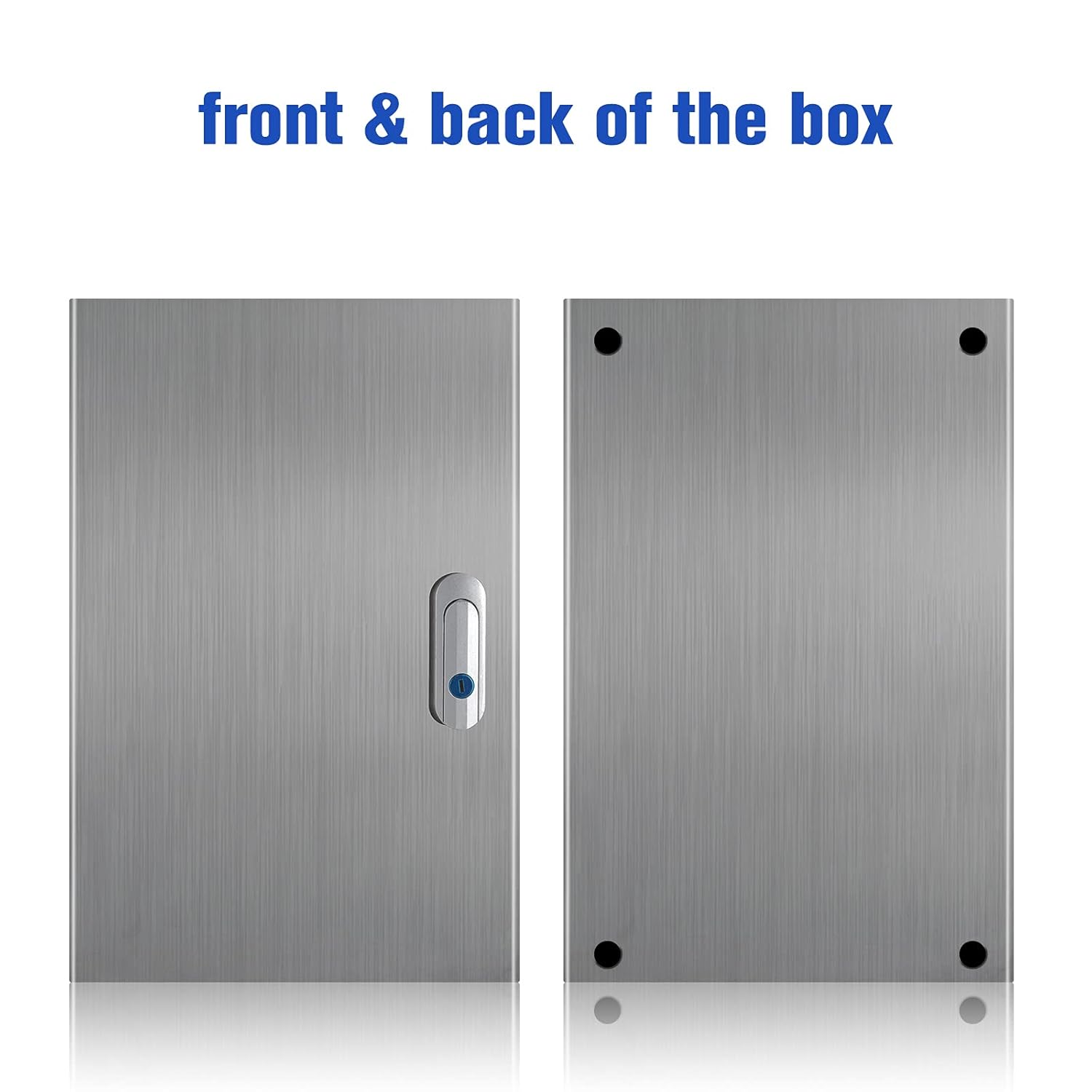 304 Stainless Steel IP65 Waterproof Junction Box with Lock (11.8x 9.8x 5.5) Z681770