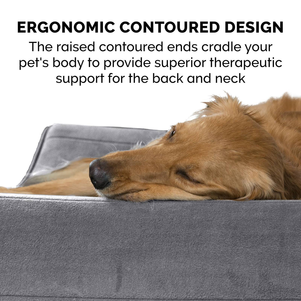 Giant Gray Memory Foam Pet Bed for Dogs u0026 Cats E692052