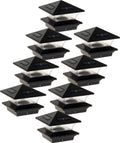 8 Pack Black Solar LED Post Cap Light for 4 x 4 Wood Posts L3149