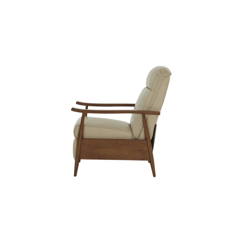 Cream Push Thru The Arms Recliner J631