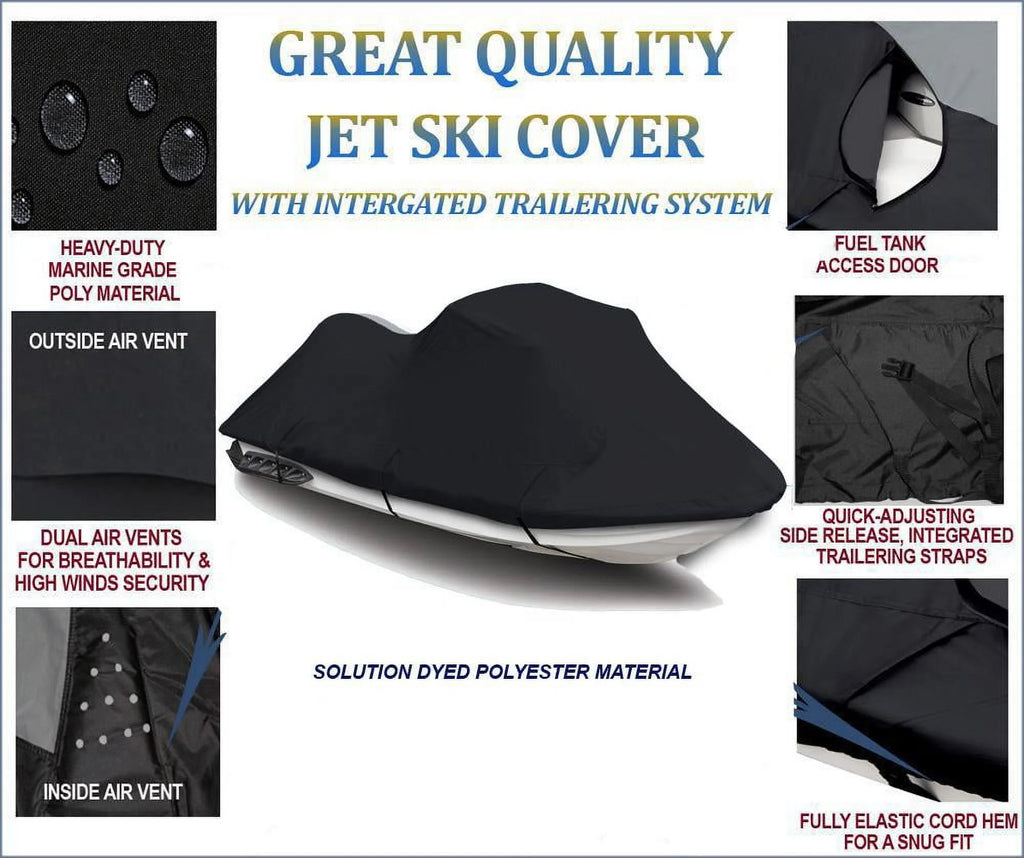 Black 600 Denier JetSki Cover G5084