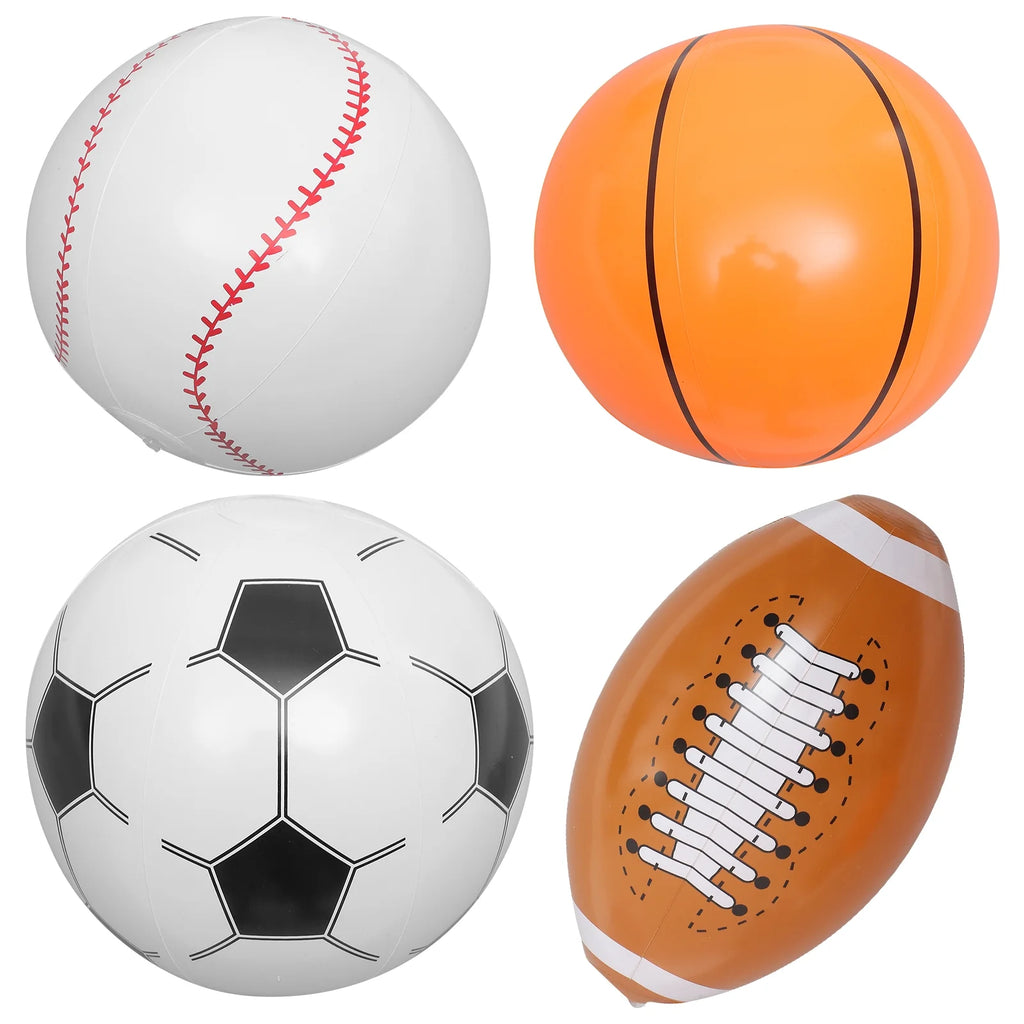 Inflatable Beach Ball Set of 4 I3728