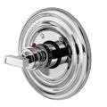 Matte White Thermostatic Trim Plate with Handle G116