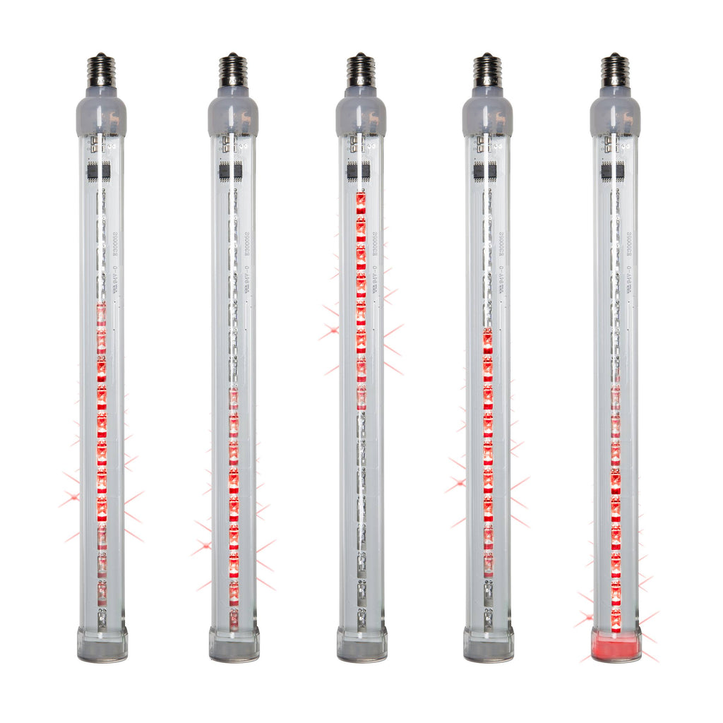 24 inch LED Tubes Red Light - 5 Bulbs T9031