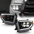 Black LED Quad Projector Headlights for 2014-2017 Toyota Tundra SR SR5 D71101