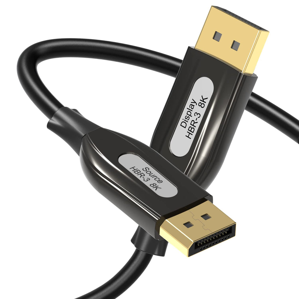 8K DisplayPort Fiber Optic Cable 33ft/10m, Braided A82475