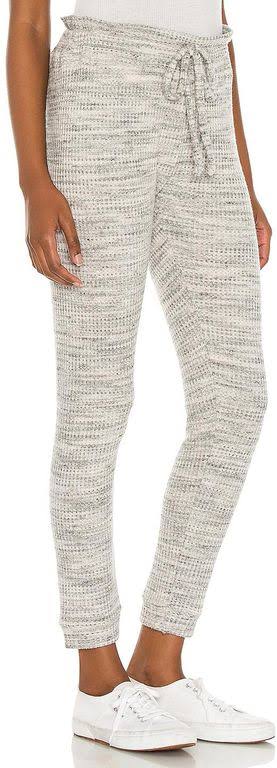 Cream Waffle Knit Sweatpant Z996477