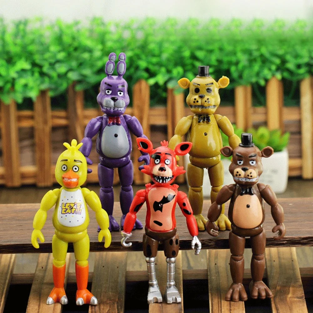5Pcs/Set Five Nights At Freddy's Action Figures Movable Toys U758663