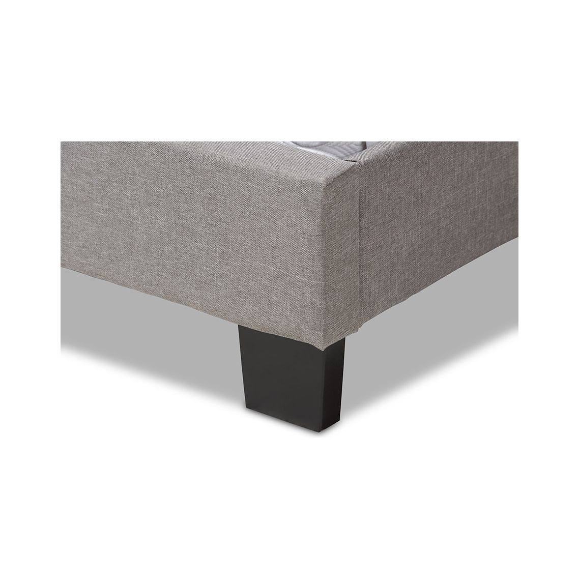 Light Grey Full Fabric Upholstered Bed K800487