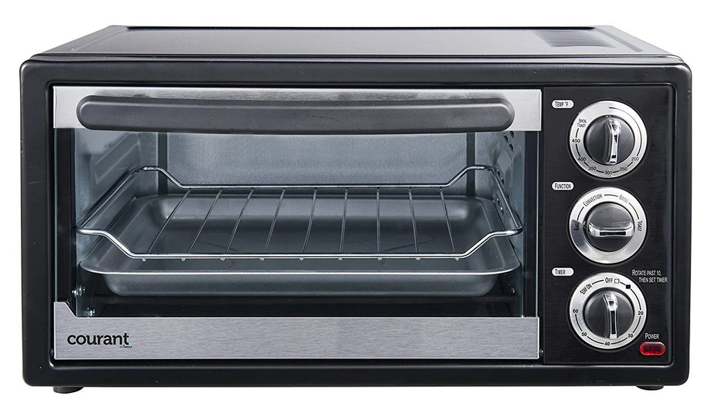 Countertop Stainless Steel Toasted Oven Broiler with Convection, Black E69955