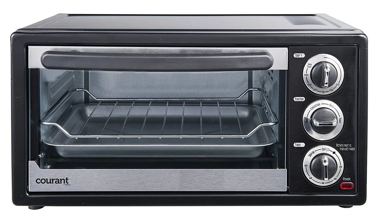 Countertop Stainless Steel Toasted Oven Broiler with Convection, Black E69955