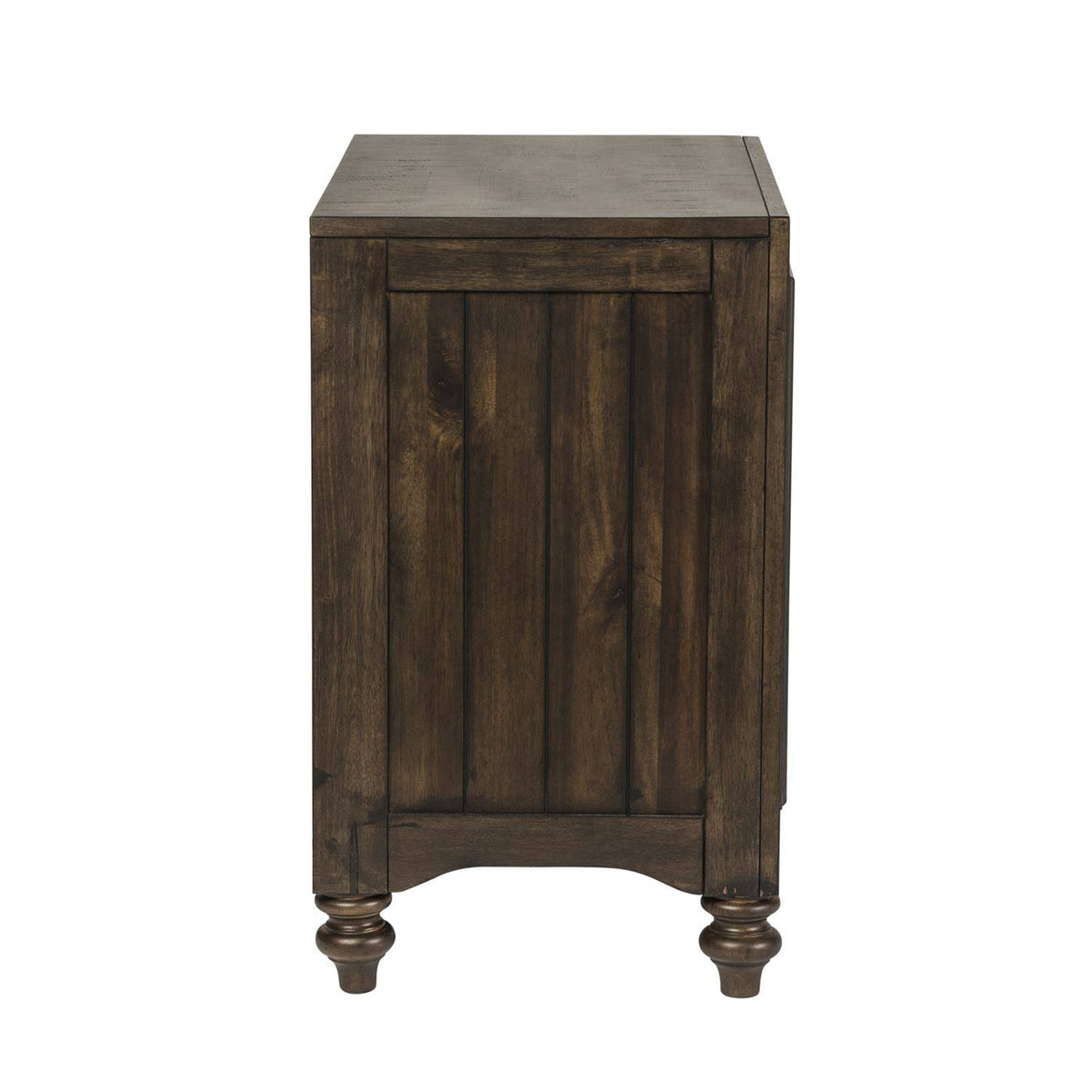 2 Drawer Nightstand, Dark Brown F34532