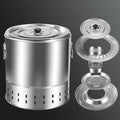 Smokeless Stainless Steel Barbecue Grill G325