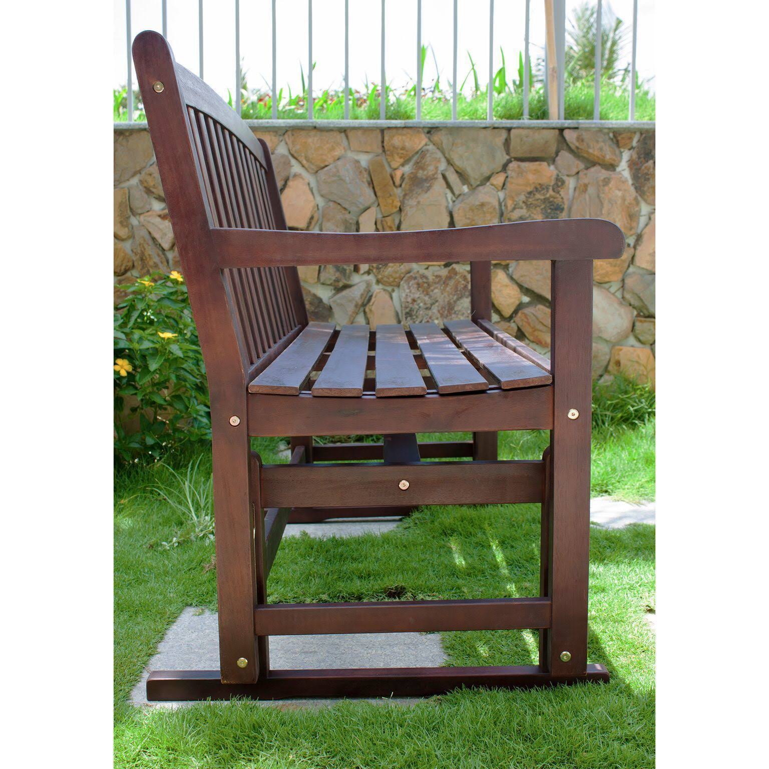 Acacia Hardwood Glider Bench V72244