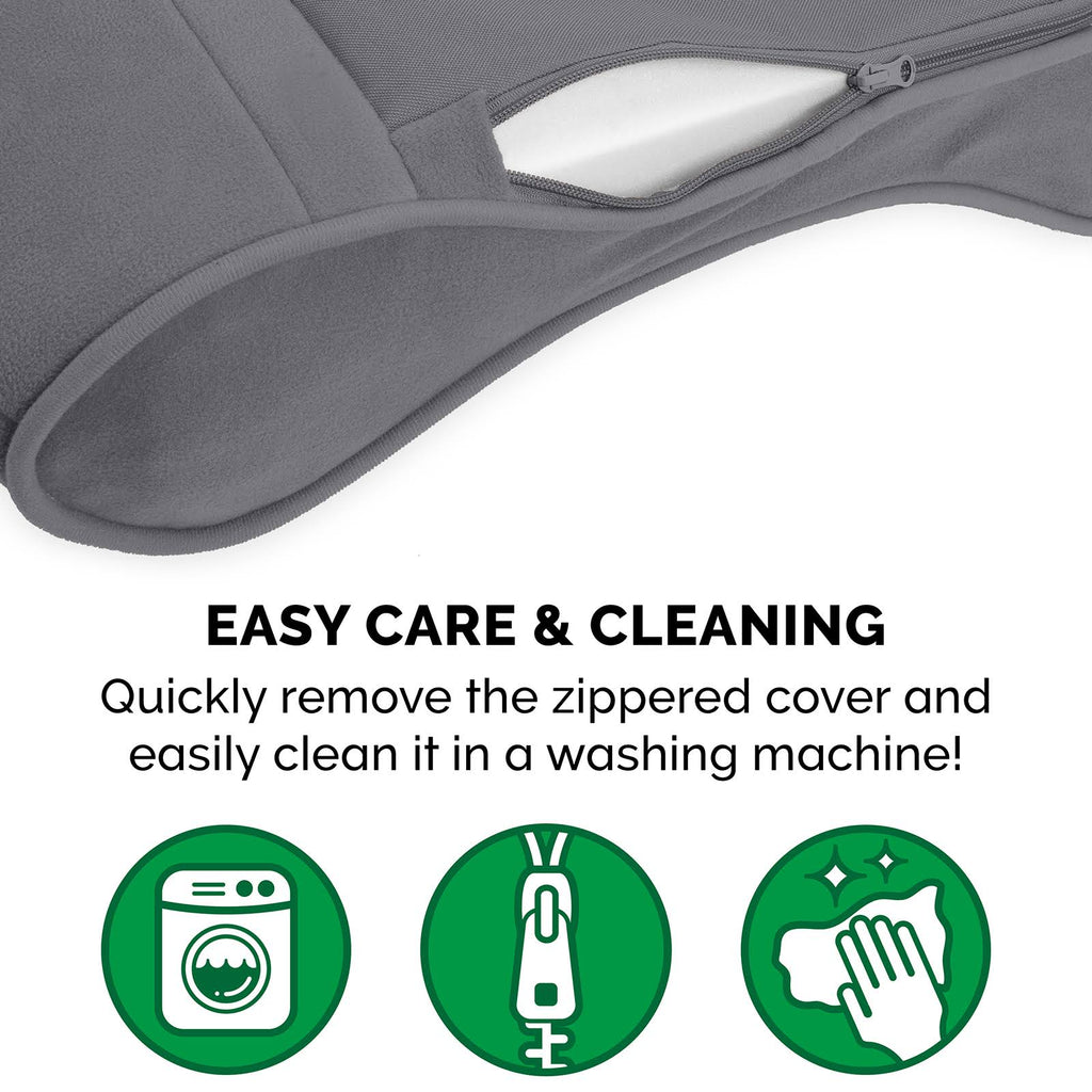 Giant Gray Memory Foam Pet Bed for Dogs u0026 Cats E692052