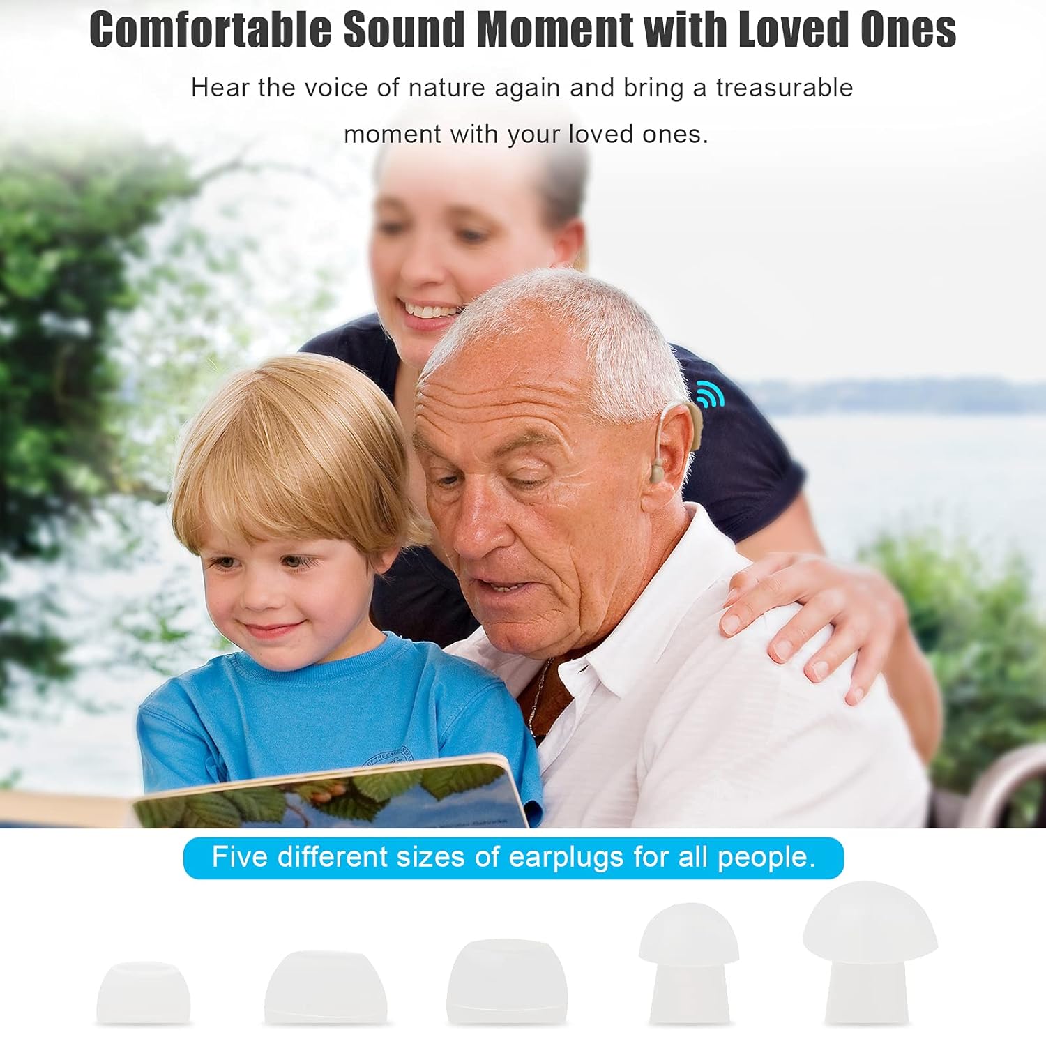 Rechargeable BTE Hearing Amplifier with Volume Control, Set of 2 H959