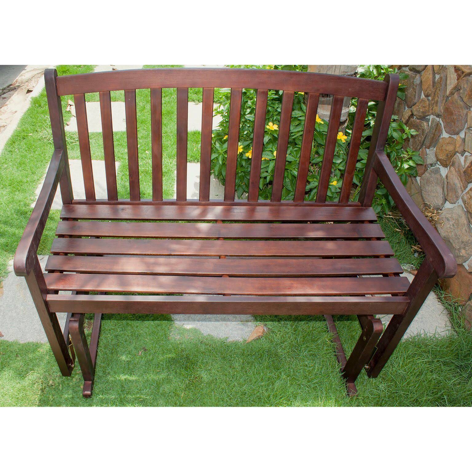 Acacia Hardwood Glider Bench V72244