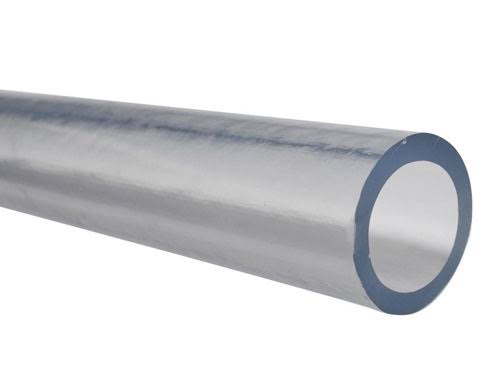 Clear PVC Tubing, 1-1/4 inch Inner Diameter, 1-3/4 inch Outer Diameter, 50 ft W33318