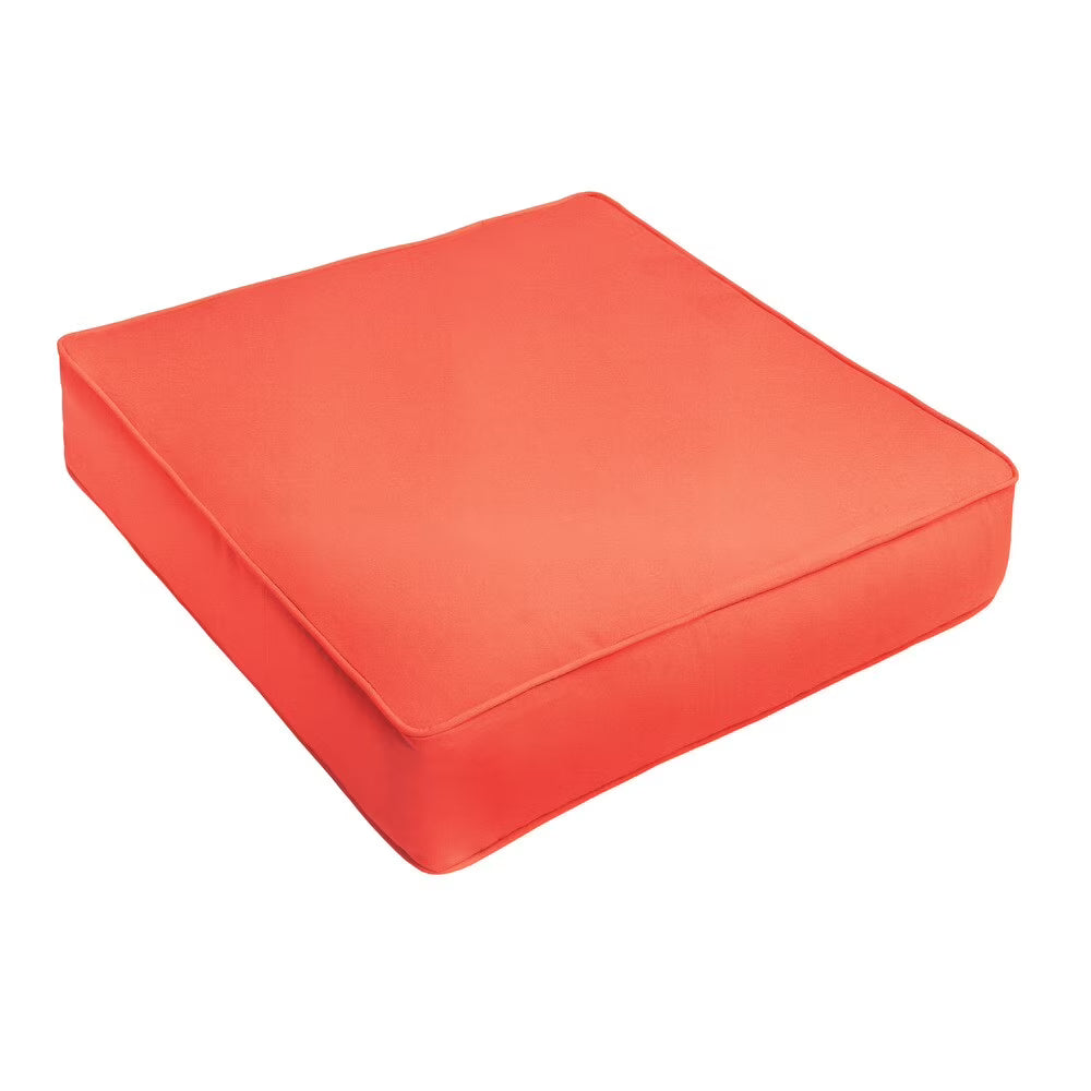Melon Corded Indoor Outdoor Deep Seating Chair Cushion 23.5 in w x 23 in d J768