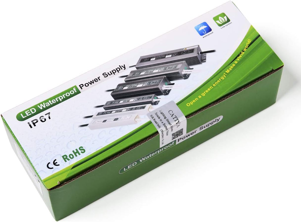 12V 300W LED Driver Transformer, IP67 Waterproof, Pack of 2 G717759