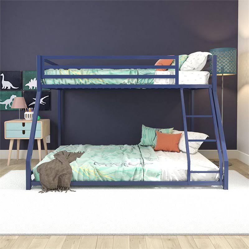 Twin Over Full Metal Bunk Bed in Blue R2517