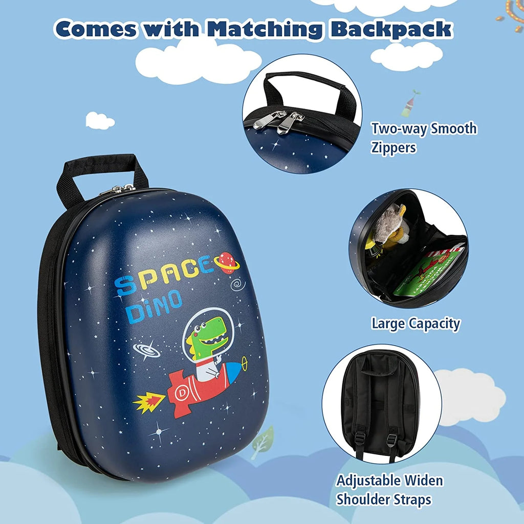 12'' Travel Backpack and 16'' Carry on Suitcase with Rolling Spinner Wheels, 2 Pcs G639