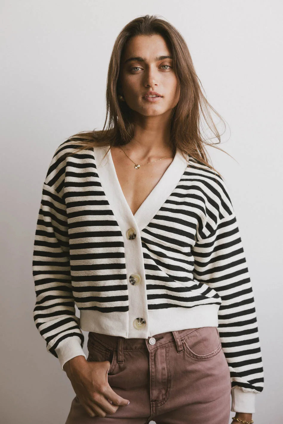 Striped Cardigan K725345