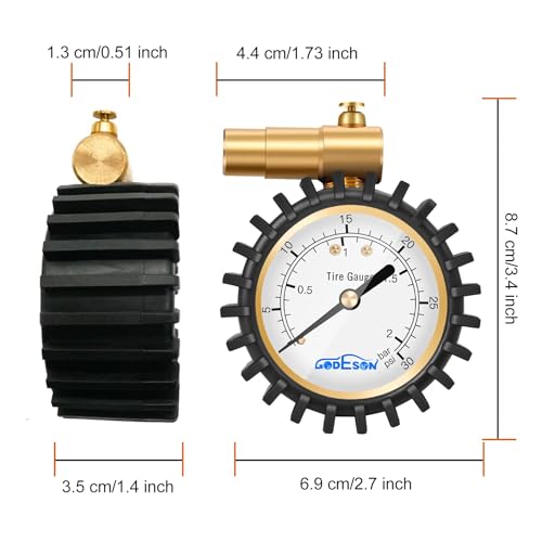 Presta Tire Pressure Gauge I892022