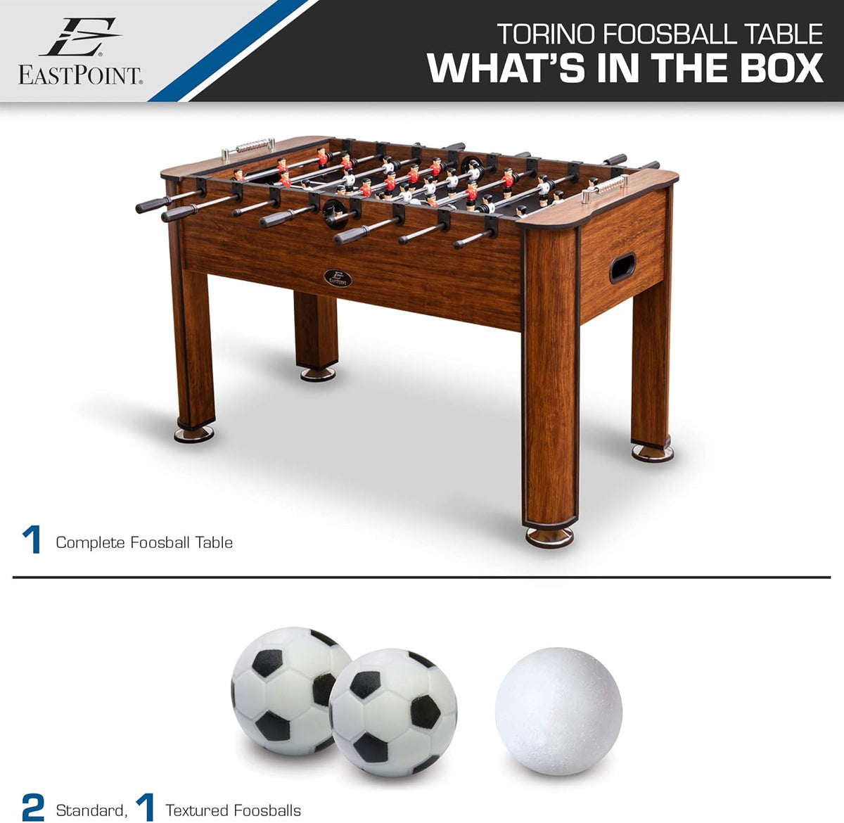 56-Inch Foosball Table with Quick-Connect Rods and Bead Scoring L515043