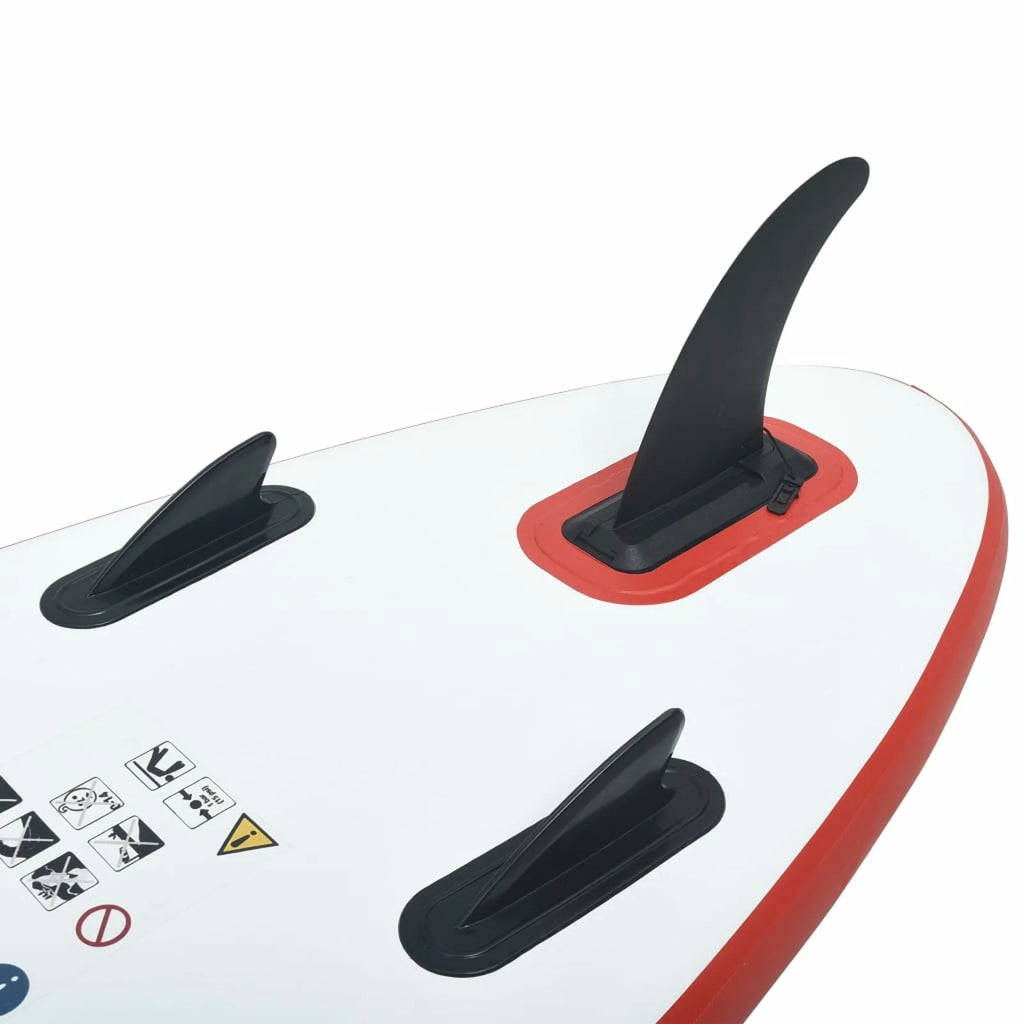 Inflatable Paddle Board Surfboard Red and White W244