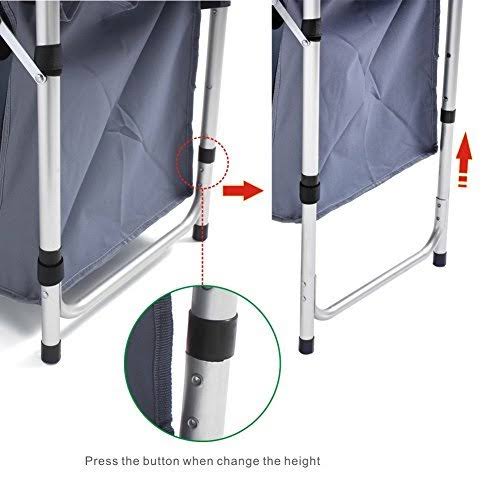 Camping Table with Adjustable Legs Z877220