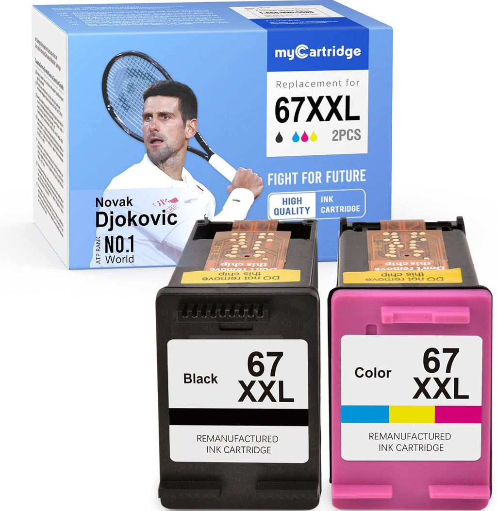 Remanufactured Ink Cartridge Pack of 2 (1 Black, 1 Tri-Color) Z923